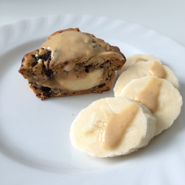 Cookies and cream bananmuffin