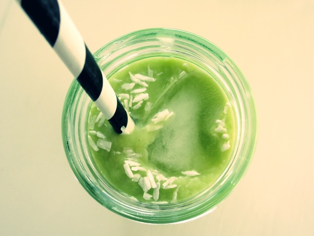 The pina-vocado smoothie