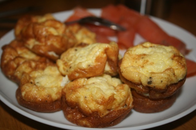 Omeletter i muffinform