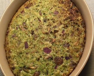 Broccoli-svampe gratin