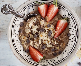 Overnight oats med chokoladesmag