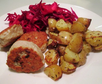 Krydrede Frikadeller med Rødbedesalat