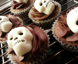 Uhyggelige halloween cupcakes