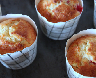 muffins med ribs, kokos og hvid chokolade