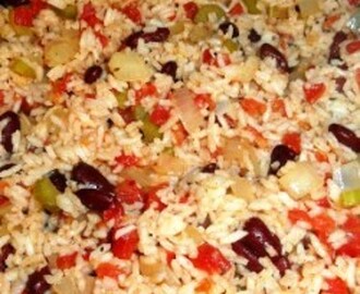 Opskrift på Cajun rice; tilbehør til Cajun mad