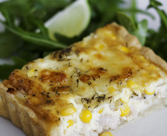 Chicken & sweetcorn pie