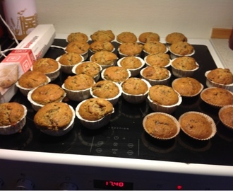 Eftermiddagsoverskud = bananmuffins;)