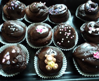 Chokolade cupcakes