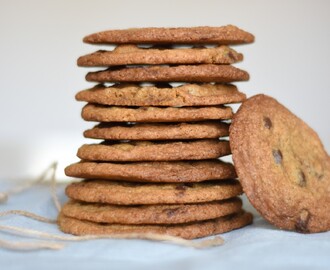 Chocolate chip cookies med sej midte og sprød kant