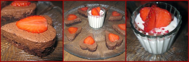 Chokoladekage med mousse og jordbær og en vinder af Yves Rocher :)