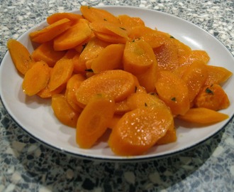 Stegte gulerødder med timian