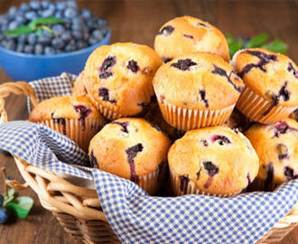 Blåbær muffins