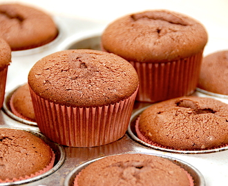 Chokolademuffins – nem opskrift på muffins med kakao