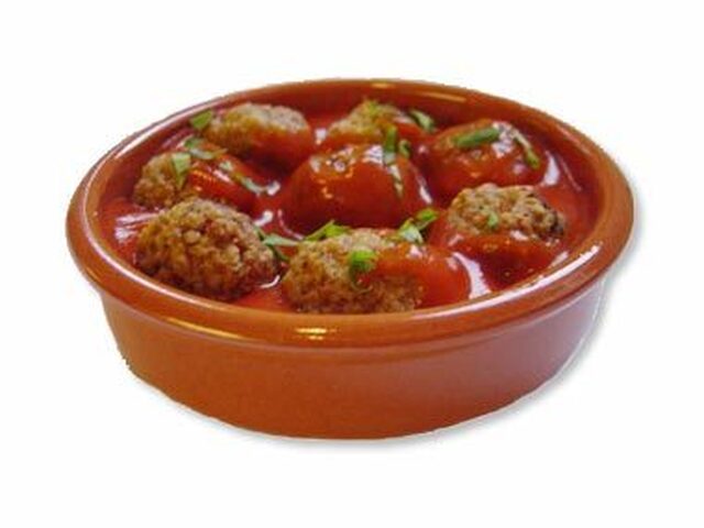 Albondigas med chili tomat sauce