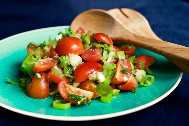 Tomat-mynte salat