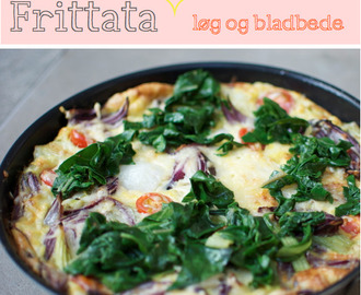 Frittata med løg, tomat og bladbede (glutenfri)