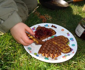 Vaffler - på bålet og uden mælk og gluten