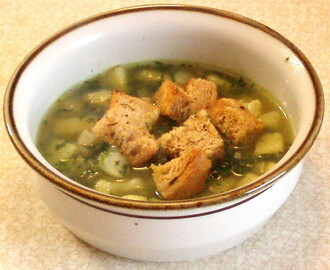 Grøn kartoffelsuppe