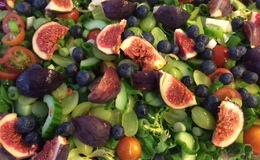Blåbær salat m/figner