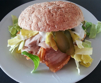 Kamstegs Sandwich med Imiteret Coleslaw