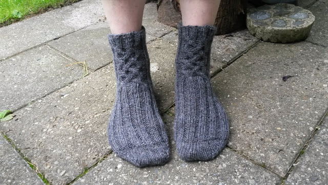 Tykke grå sokker