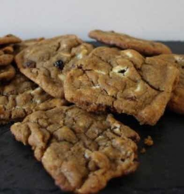 Lækre bløde Cookies med tranebær og hvidchokolade 





