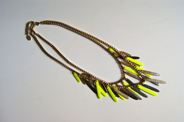 New in: yellow ZARA necklace