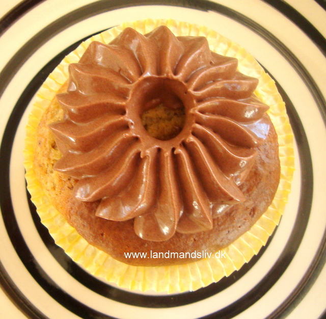 Banan og peanutbutter cupcake