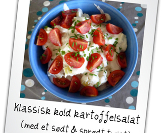 Klassisk kold kartoffelsalat – med et lille twist