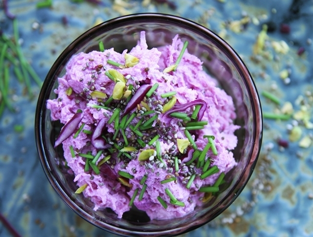 Tzatziki med rødkål