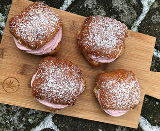 Lækre Fastelavnsboller med Hindbær-skum