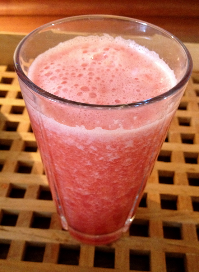 Friskpresset vandmelon juice