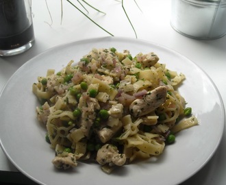 Pasta med Kylling, Citron og Persille