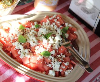 Vandmelonsalat med feta