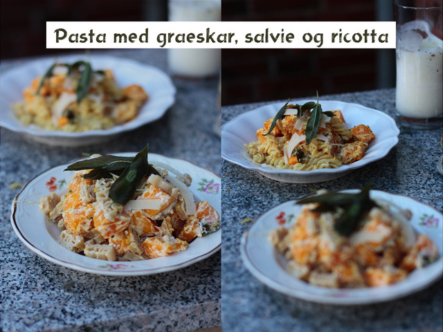 Pasta med græskar, ricotta og salvie