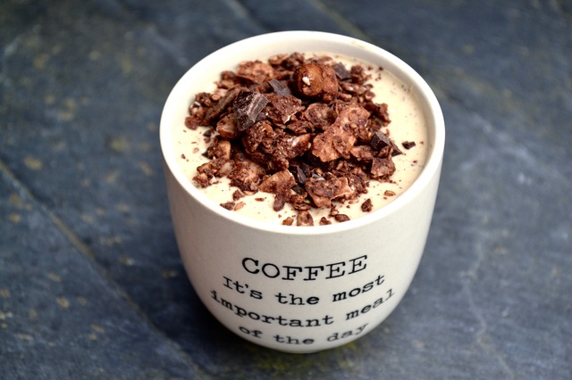 Kaffeskyr med chokolademüsli