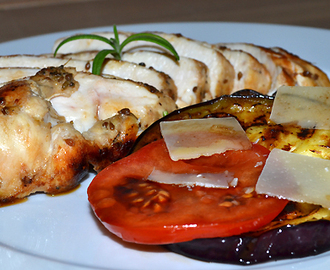 Lakridskylling med auberginesalat