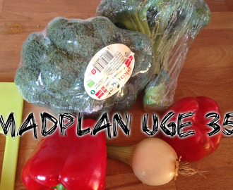 Madplan uge 35