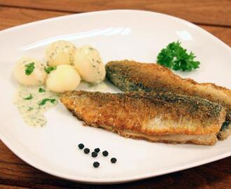 Stegte sild med persillesauce