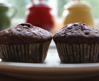 Chokolademuffins med kærnemælk