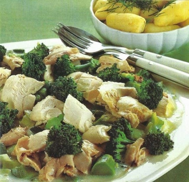Kylling med broccoli
