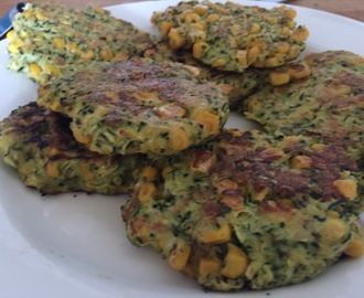 Squash og majs rosti