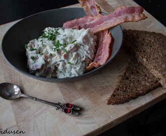 Cremet hønsesalat m. kylling & bacon