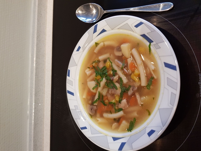 Oksekød Suppe med Grøntsager