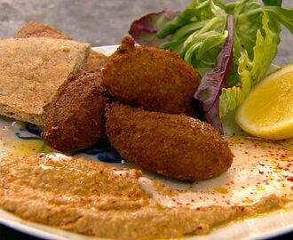 Falafel og hummus