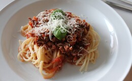 Spaghetti med Kødsovs