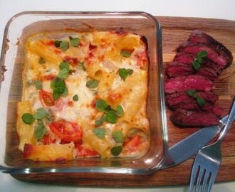 Macaroni&Cheese med Steak