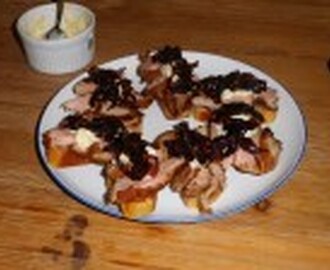 Pintxos med andebryst