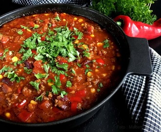 Den lækreste chili con carne – i ovnen…