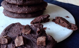 Chokolade brownies cookien ( sortebønner)
